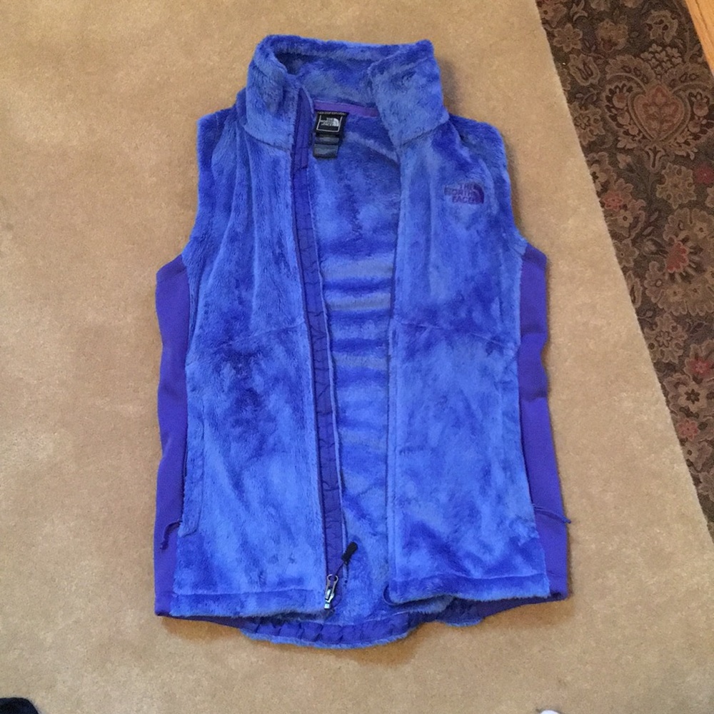 North Face blue vest